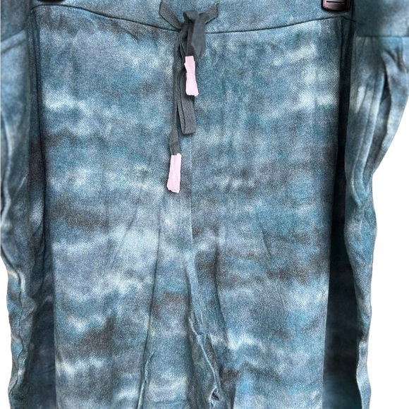 Susan Graver Lifestyle Regular Printed Cashmoozie Jogger Pants Teal Sz 2X - Picture 2 of 3